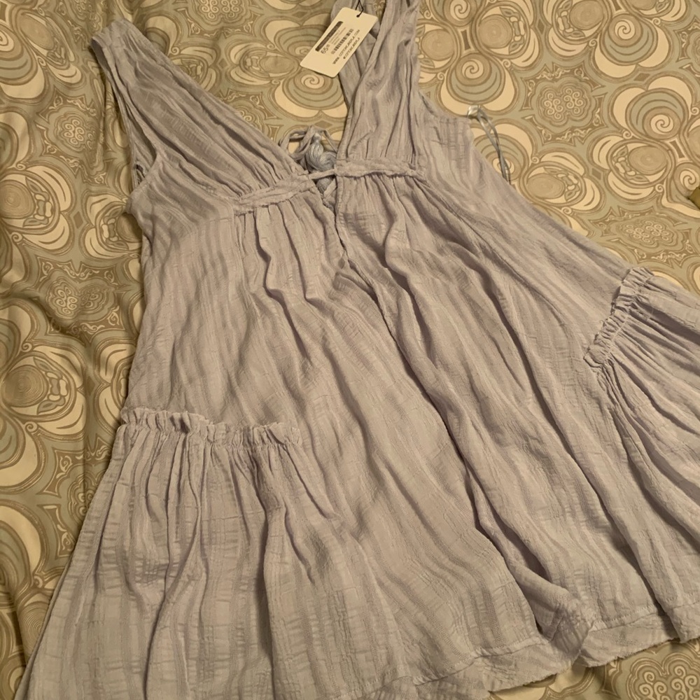Cotton Candy LA deep v sundress